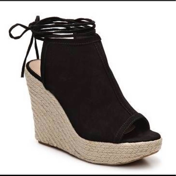 Steve Madden Shoes - Steve Madden Chya Black Suede Leather Sandals 9